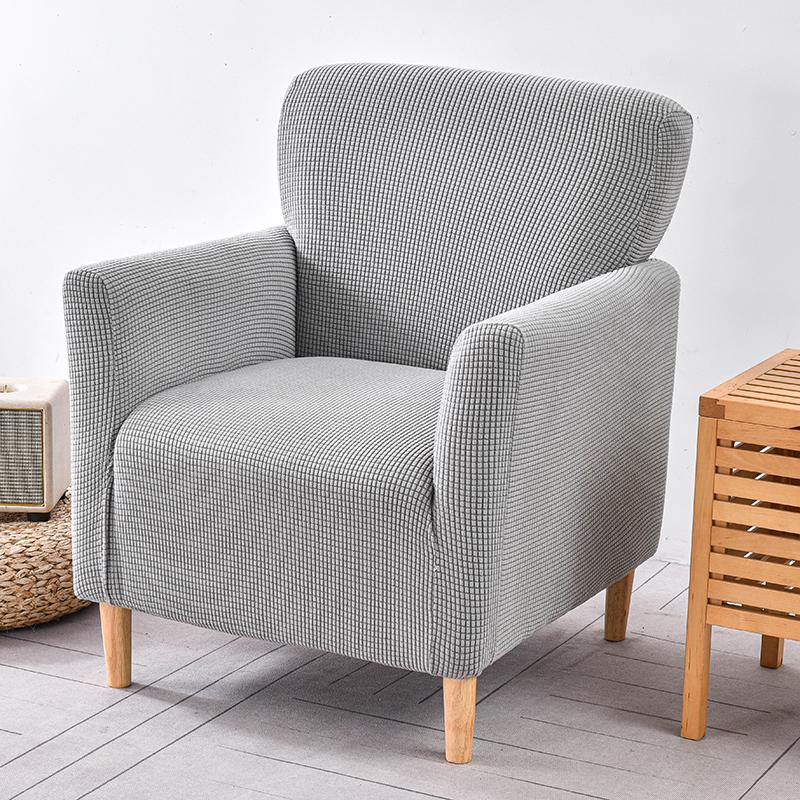 Banquet Armchair Slipcover Stretch Jacquard Chair Covers 1-Piece Sofa Cover Soft ArmChair Cover Single Couch Cover Furniture Protector for Living Room