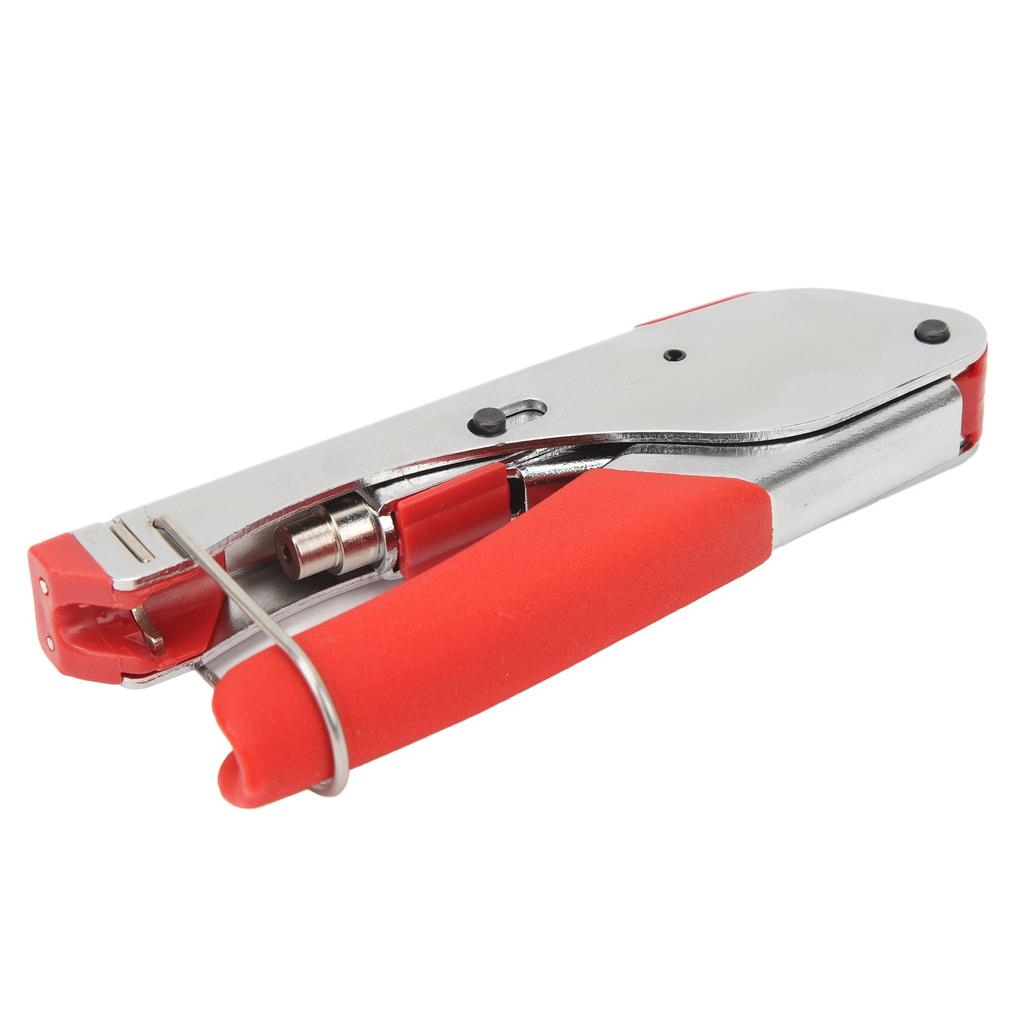 Coaxial Cable Crimper Coax Wire Stripper Crimping Stripping Tool with F Connector for RG59 RG6