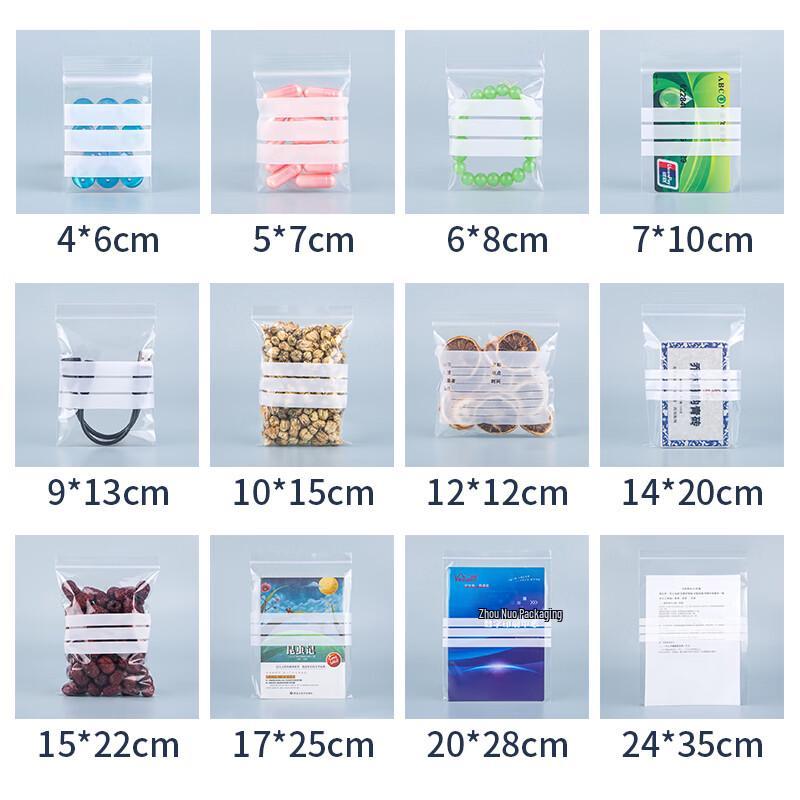 Writable Self-Sealing Sample Bags (100-Pack)