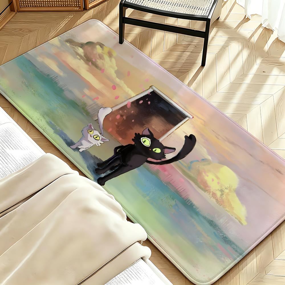 AnimeFilm S-Suzume Floor Mat Soft Flannel Floor Mat Suitable for Entryways, Living Rooms, Bedrooms, and Bathrooms