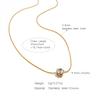 Titanium Steel Zirconia Necklace Waterproof Chain Necklace New Pendant Necklace  for Woman