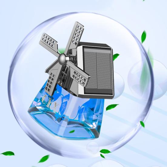 40 мл автомобильный парфюм, ветряная мельница, дизайн, солнечная панель, очистка воздуха, легкий автомобильный вращающийся освежитель воздуха на солнечной энергии