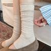 Miu Series Foot-Stepping Calf Socks Cover Women'S Ballet Wind Breathable Half-Leg Cover Summer Thin Hollow Mesh Stacking Socks