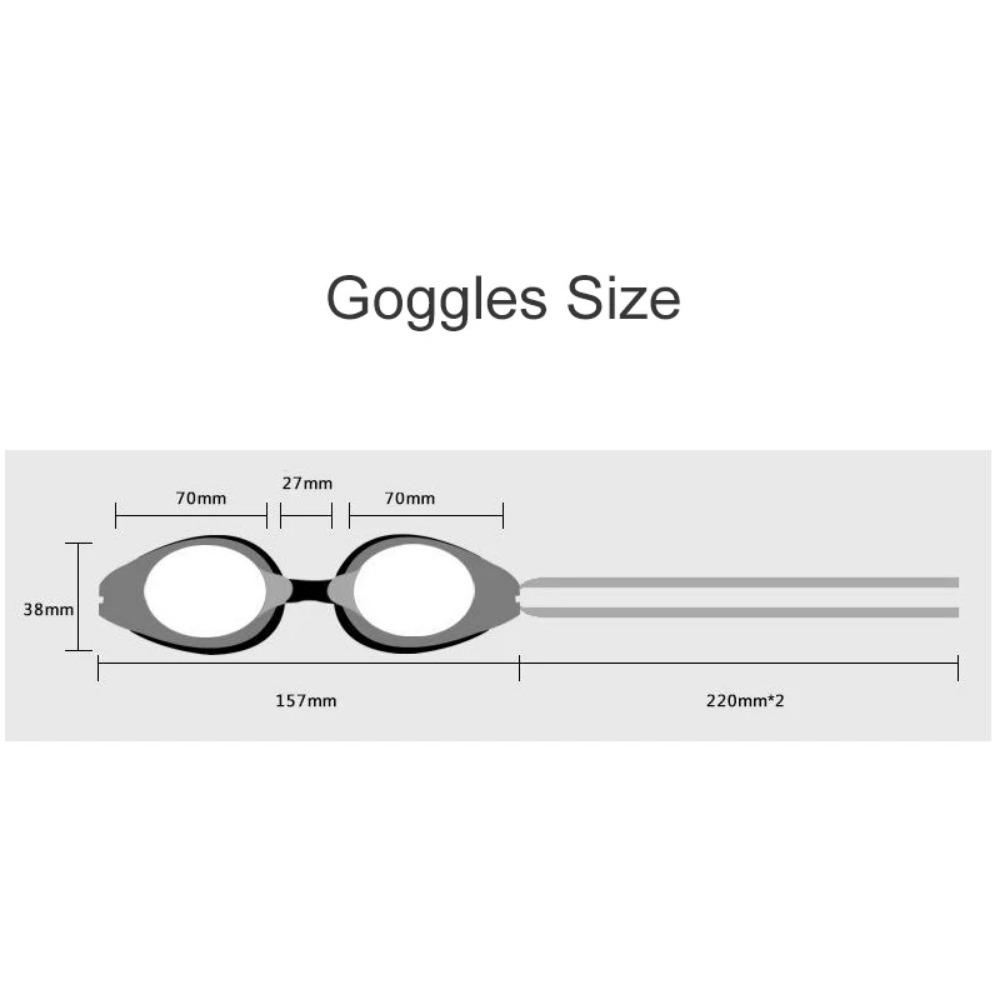 Взрослые Мужчины Женщины Подростки Близорукость -1,5 до -6,0 Очки для плавания Противотуманные очки HD для плавания Диоптрийные очки для водного спорта с берушами