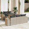 VidaXL Garden Lounge Set 6 Pcs with Light Grey Cushions Wicker 3326733