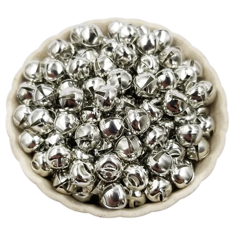 Товары для вечеринок своими руками Свадебные украшения Мода 6/8/10 мм Hoom украшения 100/50 шт Рождественские колокольчики Серебряный Золотой Маленький колокольчик