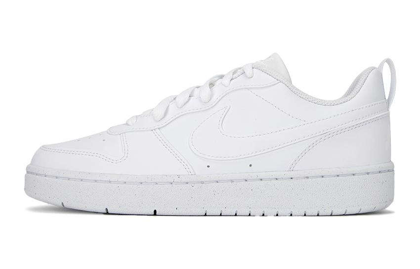 Nike Кроссовки для скейтбординга Court Borough из кожи, низкие, детские, белые DV5456-106