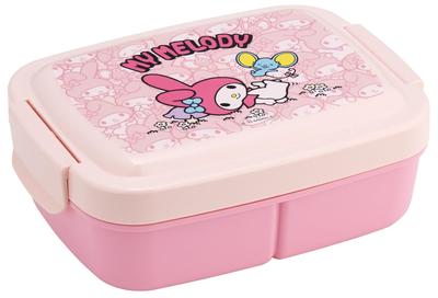 Детский ланч-бокс куполообразной формы со встроенным разделителем 840 мл My Melody Ushiro Shiro Sanrio Сделано в Японии P84