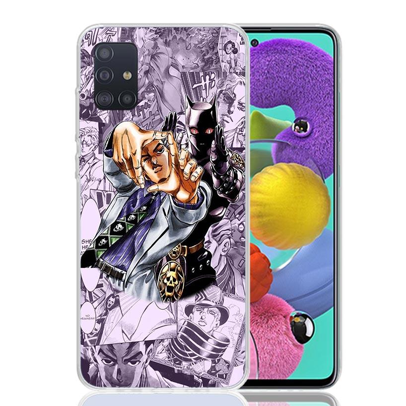 Чехол для телефона JoJo Adventure Killer Queen для Samsung Galaxy A52 A32 A22 A12 A02S A50S A30S A51 A31 AA71 Note 20 Ultra 10 S10 Plus