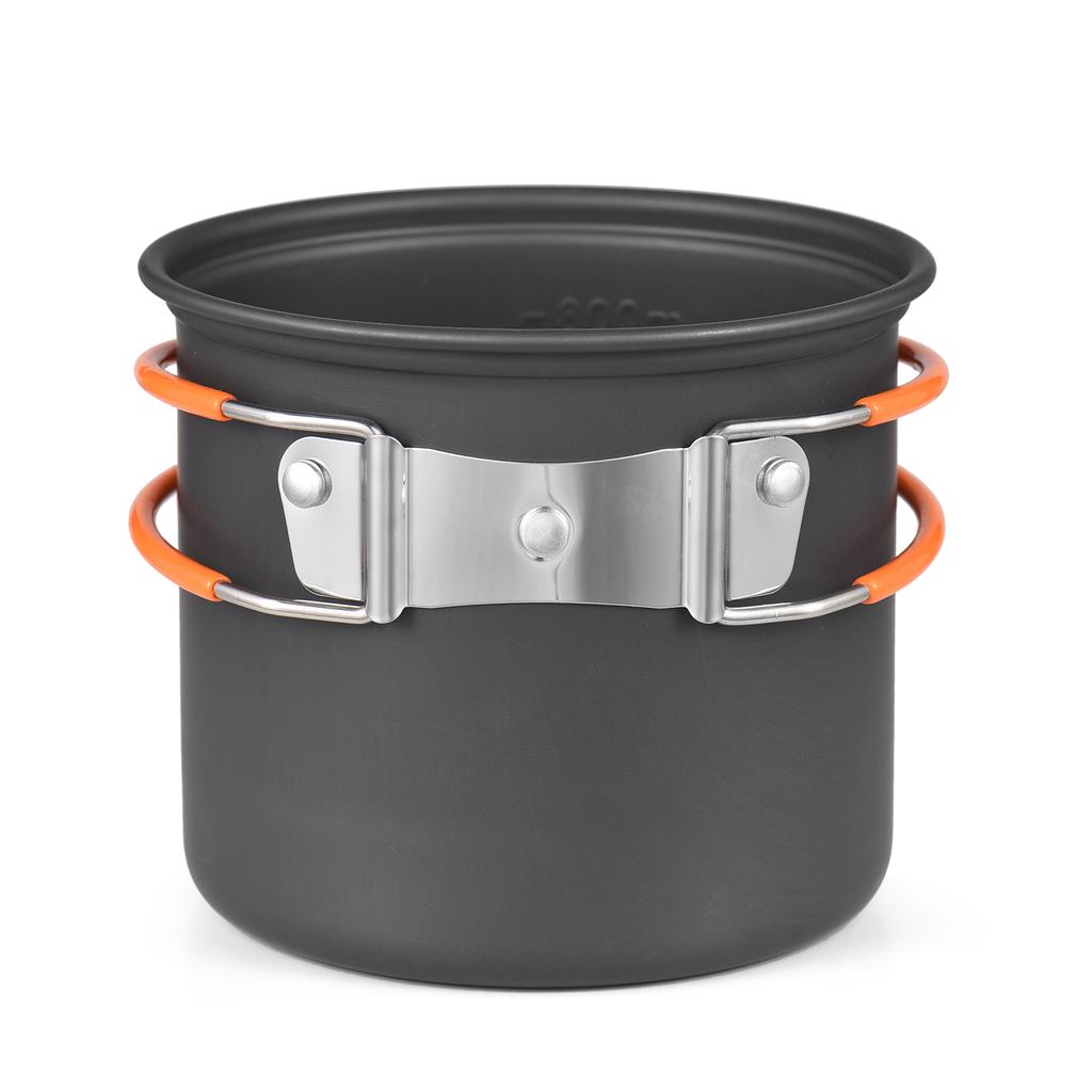 TOMSHOO Посуда для кемпинга, набор для беспорядка, легкий походный кухонный набор, походный горшок, миска, вилка, ложка