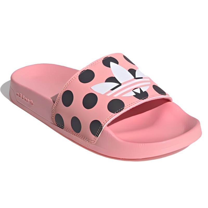 adidas Женские шлепанцы Adilette Lite 'Логотип Trefoil - Розовый в горошек' Женские FU9149