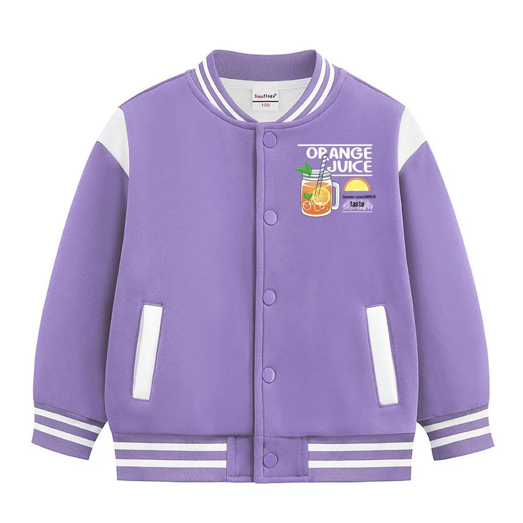 Детская бейсбольная куртка на флисе для осени/зимы - Повседневная и стильная для мальчиков