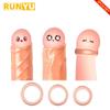 Penis Sleeve 5pcs Kit Reusable Silicone Cock Ring Day and Night Use Condoms Foreskin Correction Ring Sex Toy