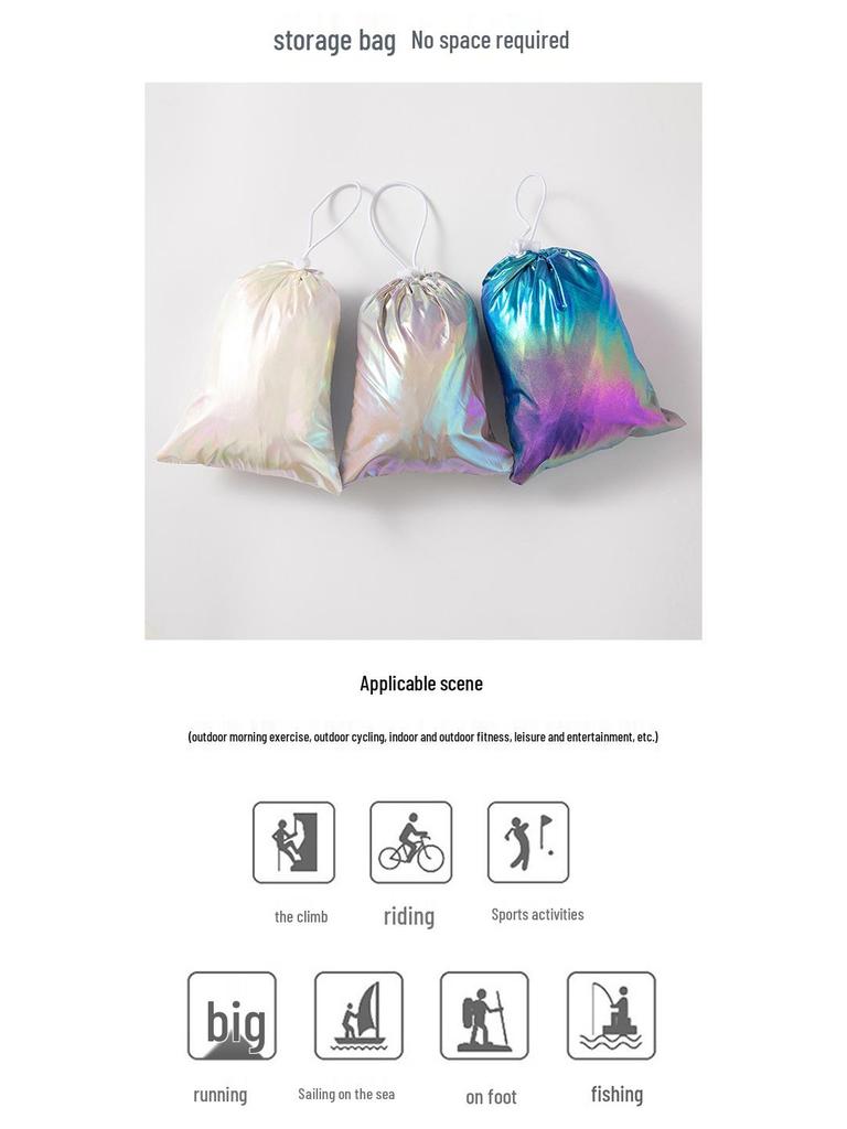 Summer Colorful Shiny Sunscreen Jacket Unisex Lightweight Breathable Plus Size Trendy Outerwear