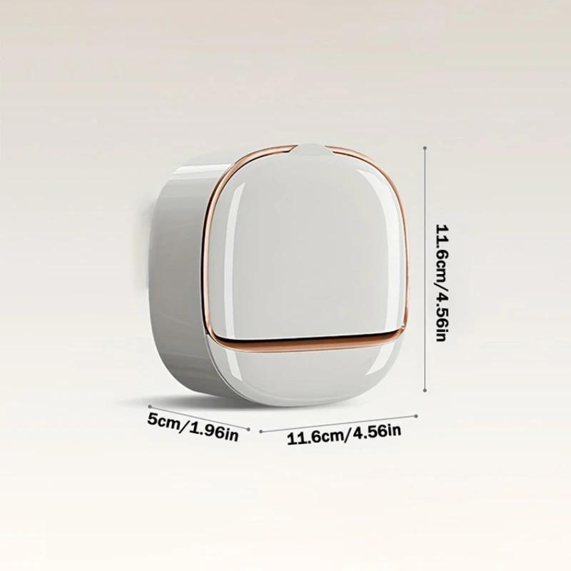 1 шт. Изысканная роскошная сливная мыльница, настенный держатель для мыла без перфорации, слив с крышкой, коробка для хранения мыла для стирки