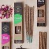 6 Коробок/лот Индийские благовония ручной работы 1 час Натуральный сандал УД Ваниль Травяные палочки благовоний Аромат для дома