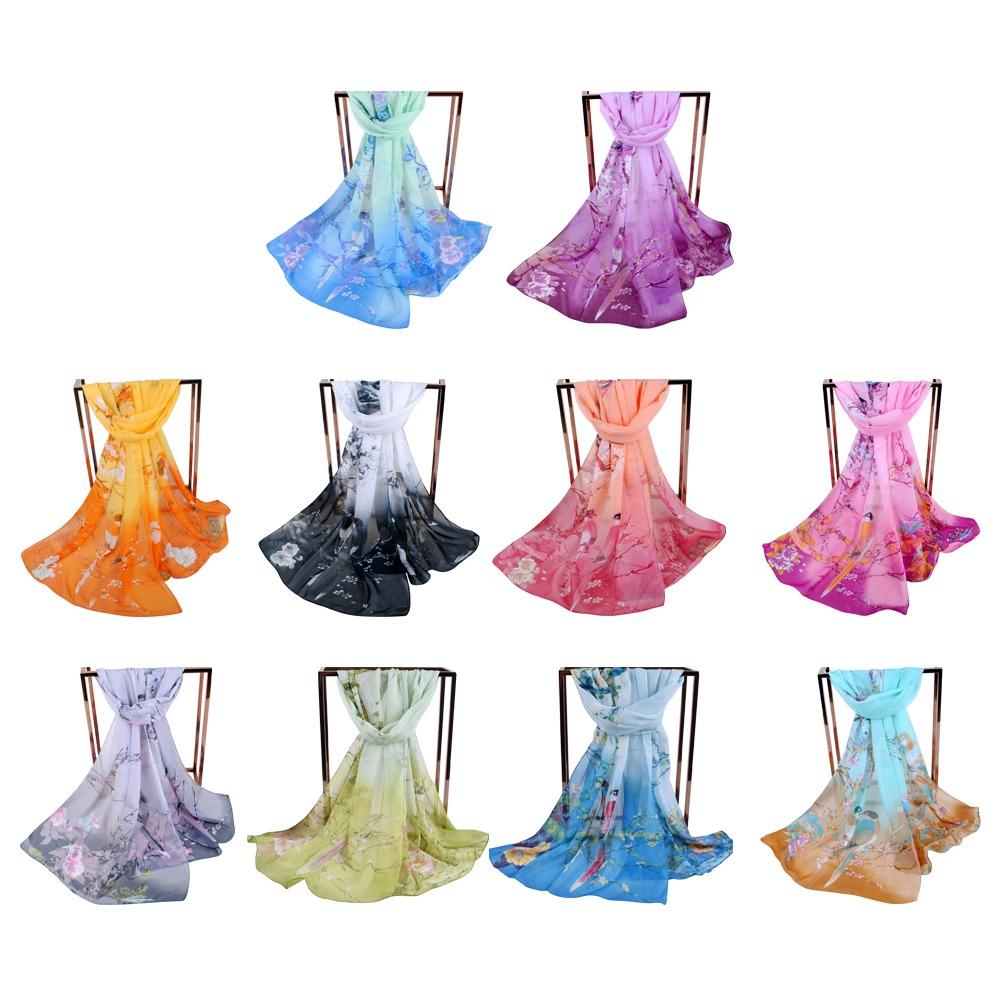 Big Size Shawl Silk Breathable Scarf Fashion Muslim Headband Women