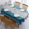 Прямоугольная скатерть, водостойкая маслостойкая крышка для стола, украшение для вечеринки, дома, свадьбы, кофейни, обеденная крышка с геометрическим узором