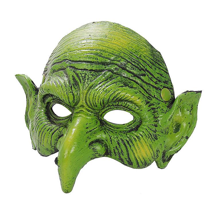 Halloween Witch Mask Prop With Pu Foam Material For Costume Parties