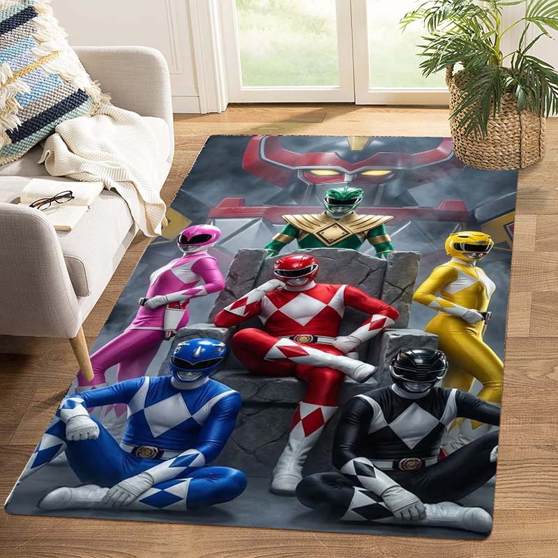 Коврик для вращающегося кресла в спальне, гостиной, кабинете, принт Super Sentai, коврик для прикроватной зоны, ванной комнаты в спальне дома, подарок на новоселье.