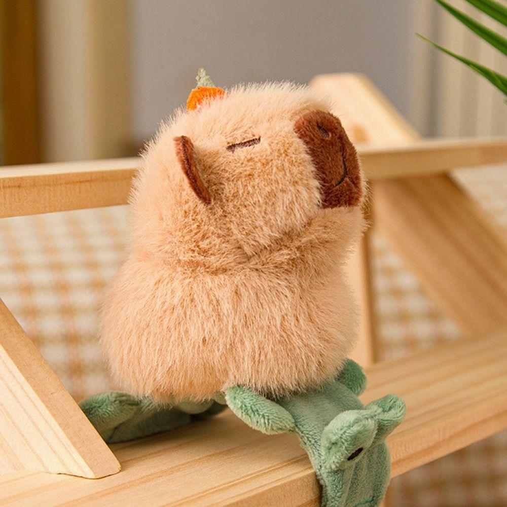 Мягкий браслет-пощечина капибары, плюшевое животное, хлопающее кольцо, забавная интерактивная игрушка для детей, подарок