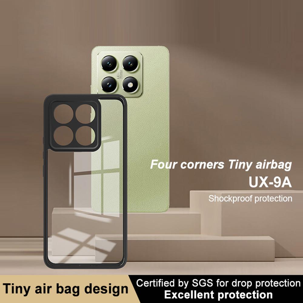 Для Xiaomi 14T Прозрачный чехол ТПУ+ПК Чехол для телефона Усиленные углы