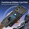 Чехол-держатель Military Armor для Motorola Moto Edge 50 Pro Fusion 40 Neo G84 G54 4G Pro 4G 5G Card Slide Camera Ring Stand Armor Kickstand Cover