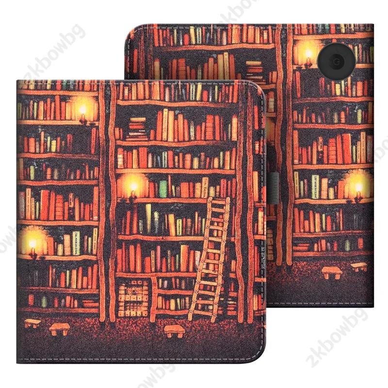 Magnetic Case for Kobo Libra 2 Tolino Vision 6 5 Smart Case for Kobo Libra Color Colour H2O 7'' Ebook HandStrap Cover
