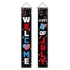 4th of July Patriotic Door Banners Outdoor Patriotic American Flag Hanging Porch Sign for Independence Day Memorial Day Decor