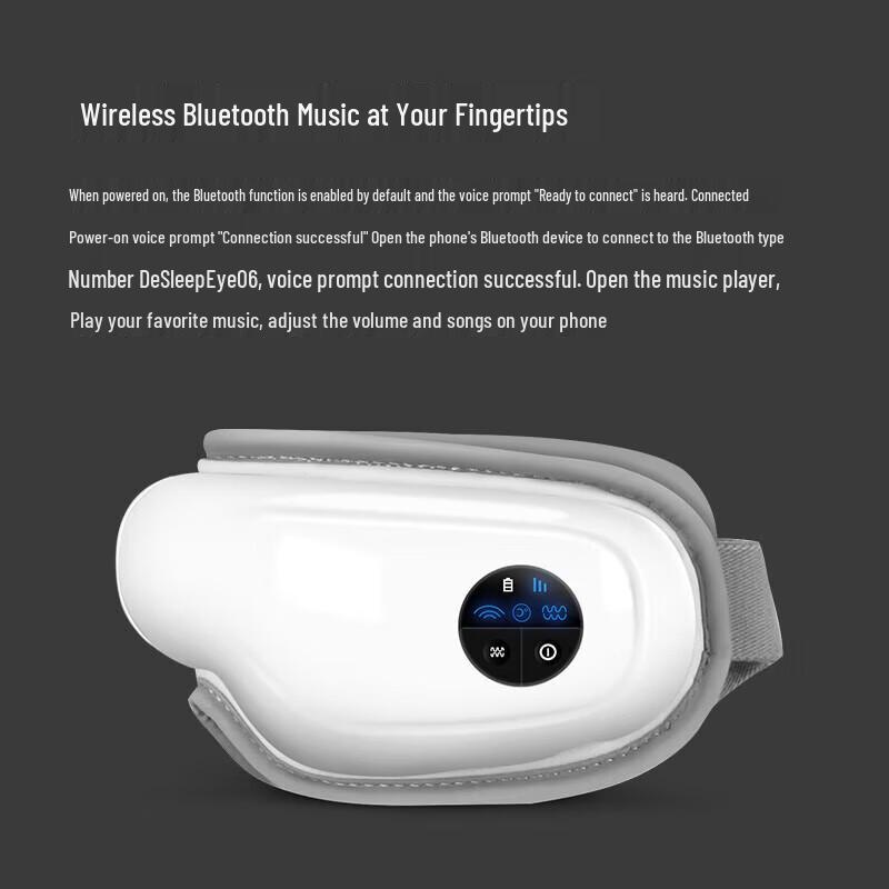Dis Smart Eye Massager with Heat and Bluetooth Music