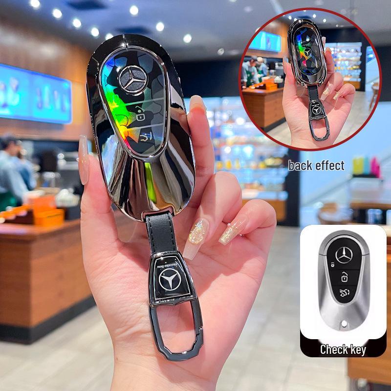 Чехол для ключа Mercedes-Benz для E-класса, C-класса, S-класса, GLB, GLC, GLE, GLA - Подходит для E300L, C260L, A200L