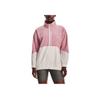 Color Block Woven Full Zip Training Retro Sports Jacket Women Jackets Pink 1369890-697