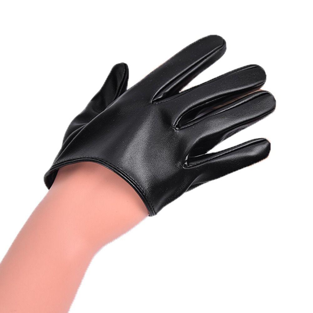 Варежки для выступлений, женские платья для вождения, перчатки из искусственной кожи, перчатки с пятью пальцами, варежки для косплея