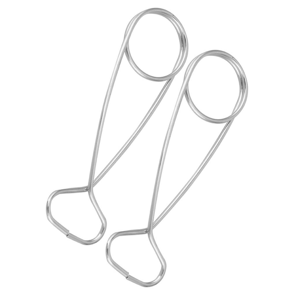 2Pcs Stainless Steel Fish Mouth Jaw Spreaders Hanging Hook Rack for Cooker Water Bottle