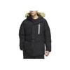 Adidas Solid Color Warm Windproof Casual Sports Hooded Down Jacket Men Outerwear Black IS0366