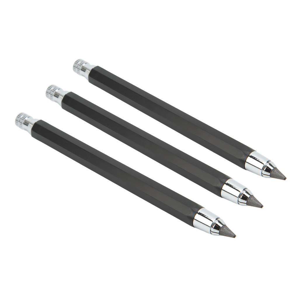 3pcs Built-in Sharpener 5.6mm Lead Holder Retractable Automatic Clutch Pencil  Draft Drawing