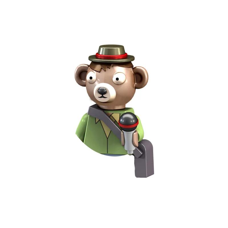 PG8141 Аниме Мультяшная Кукла Конструктор Каваи Банановый Человек Акула Развивающие Игрушки Детский Домашний Подарок Конструктор Приключение