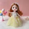 Мини-подвижная кукла 17 см, игрушка для девочек, 3D большие глаза, BJD, полная одежда принцессы, коллекция платьев, детская кукла в подарок