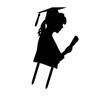PH Acrylic Graduation Student Silhouette Cake Topper Graduation Party Decora PN