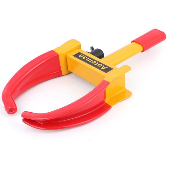 Колесный зажим Автомобильный замок безопасности Высокопрочная долговечная конструкция Универсальная простая установка Надежный противоугонный колесный замок с ключами