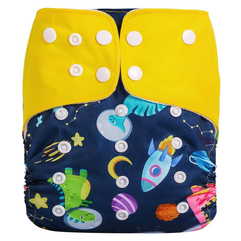 Reusable Washable Training Pants Toddlers Breathable Leak-Proof Diaper Cover With Waterproof Crotch Adjustable Size