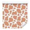 Cow Patches Wallpaper Peach and Cream for Living Room and Bedroom 50x1000