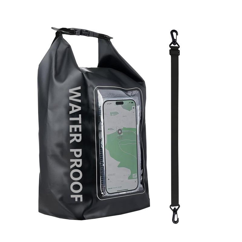 Sinodiving 2L Dry Bag for Outdoor Water Sports PVC Roll Top Waterproof Backpack for Kayaking Boating Swimming Camping