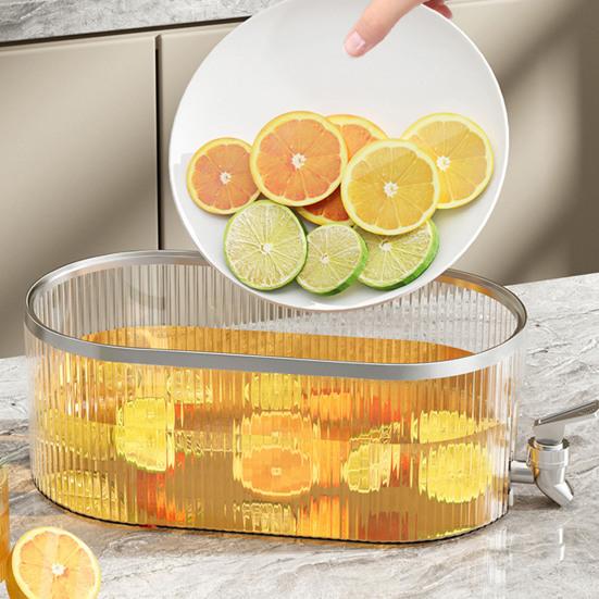 Холодильник 5,3 л, чайник большой емкости с краном, термо- и морозостойкий, герметичный, пищевой, легко очищаемый кувшин для сока для дома