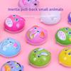 Chick Rabbit Cartoon Plastic Semi Circle Mini Animal Car Toy Parent Child Play
