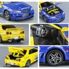 Модель легкосплавного автомобиля Nissan GTR-R34 в масштабе 1/32, светящиеся колеса и звуки двигателя, детская коллекционная гоночная игрушка, развлечение для фанатов гонок