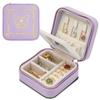 Poume Sanrio футляр для ювелирных изделий футляр для аксессуаров чехол для колец размер M компактный с зеркалом портативный дорожный деловой поход L'a (Куроми (лаванда))