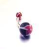 [E6760] - Body Piercing Ball 'Tecno' Black Red