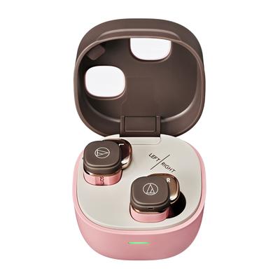 Беспроводные наушники PBW до 20 часов звука розовые коричневые PBW Audio-Technica ATH-SQ1TW2 bluetooth/маленькие легкие/воспроизведение вверх/низкая задержка/внешние