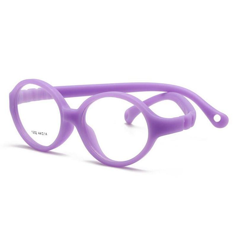 Safety Silicone Blue Light Blocking Prescription Eyeglasses Children Boy Girls Computer Kid Optical Glasses 0 -0.5 -0.75 To -4.0